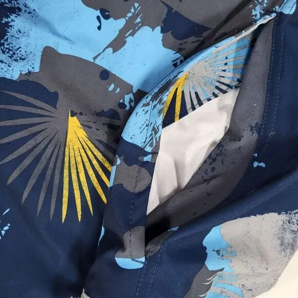 George At The Knee Men's 2XL Blue Board Swim Trunks Shorts UPF 50+ Stretch‎ - Picture 8 of 11